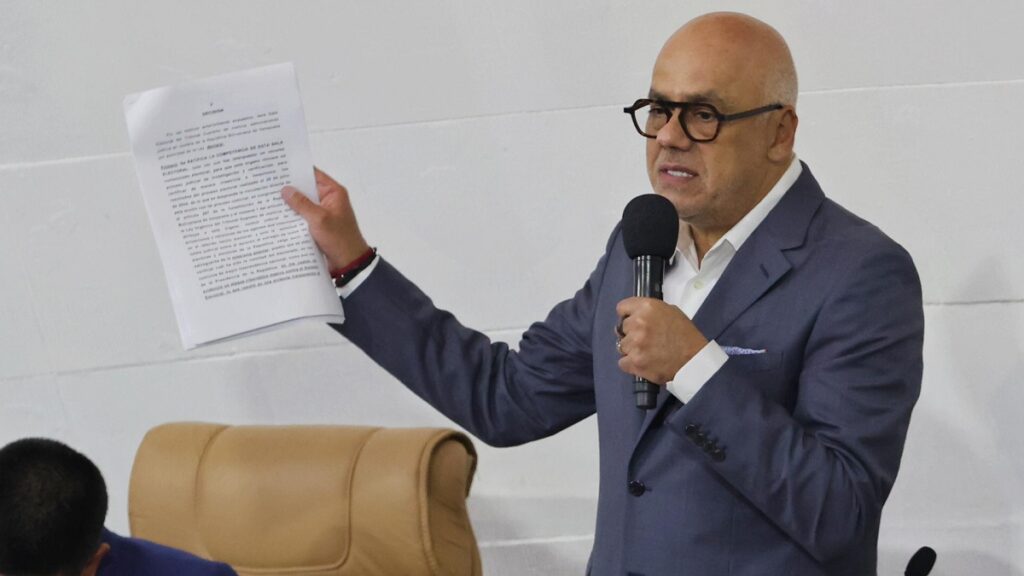 Parlamento de Venezuela avala sentencia del TSJ sobre elecciones presidenciales 2 jorge rodriguez presidente de la an 26993