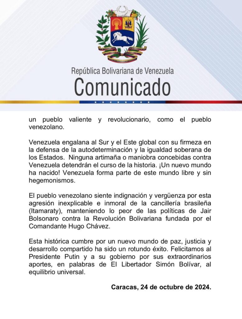 Venezuela rechaza veto de Brasil para impedir su ingreso al Grupo de los BRICS 3 venezuela 1 1