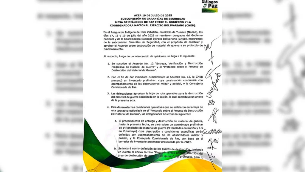 250719 gobierno y coordinadora nacional ejercito bolivariano acuerdan destruccion progresiva de 14 toneladas 1280