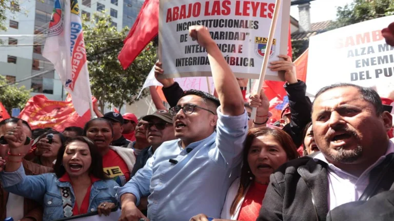 Ecuatorianos marcharán en la capital del país contra Ley de Integridad Pública 1 ecuador marcha