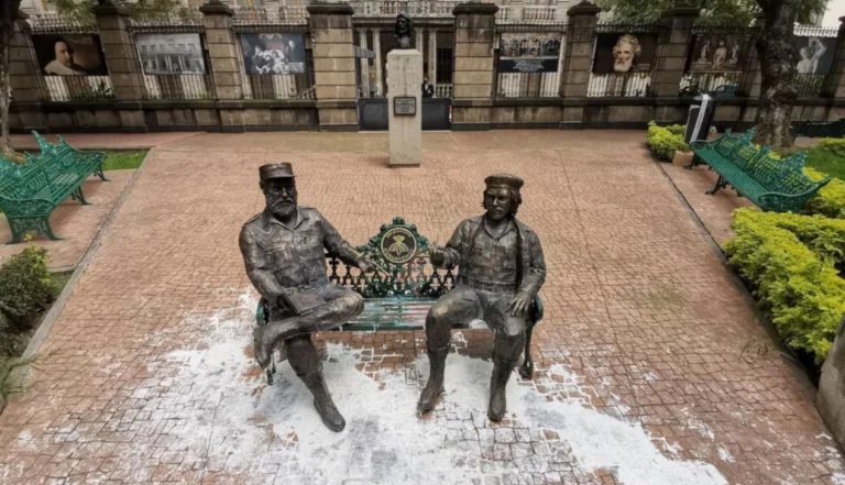 Expresan indignación por retiro de estatuas de Fidel y el Che de un jardín de la Ciudad de México 1 mexico estatuas retiro01