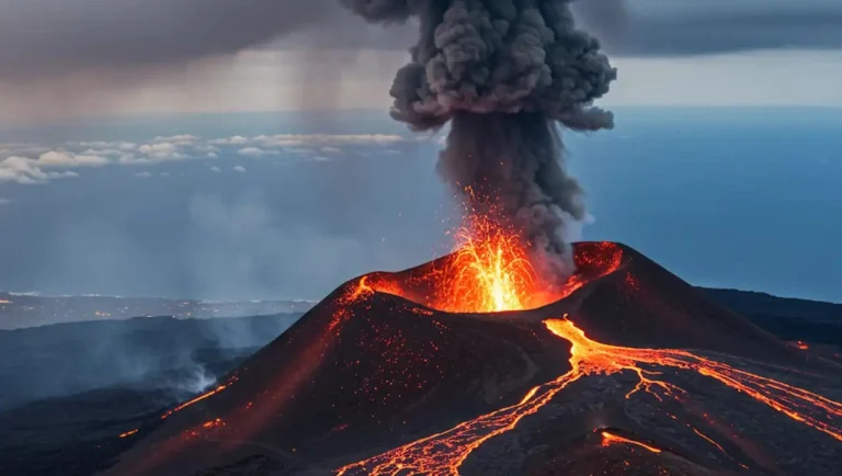 Científicos advierten que el calentamiento global reactiva la actividad volcánica 1 recreacion del volcan de la palma
