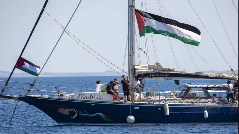 gaza flotilla barco madleen foto aa