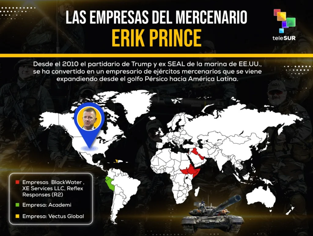 Erik Prince: el emisario de Trump para la "guerra sucia" desde Bagdad hasta Quito 4 mapa prince