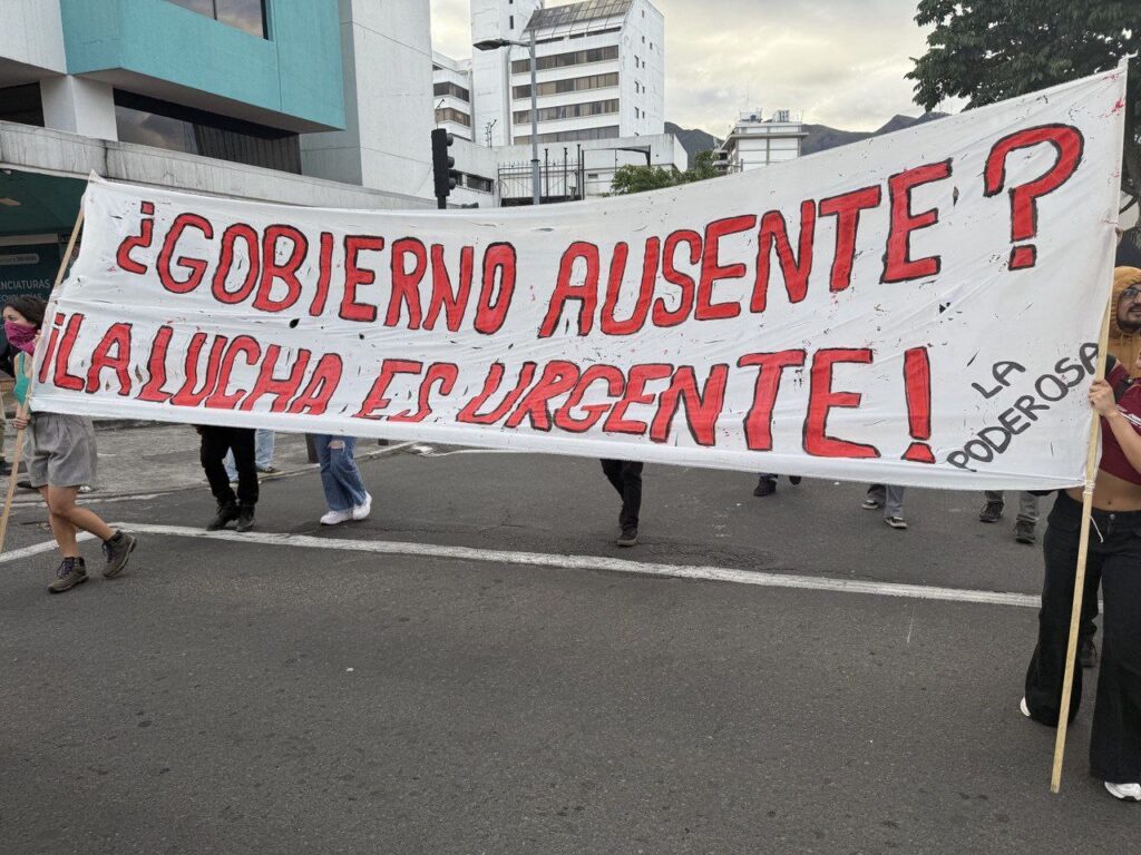 En imágenes: Movilización en Quito contra neoliberalismo de Noboa y en apoyo a Palestina 3 photo 2025 07 31 19 50 47