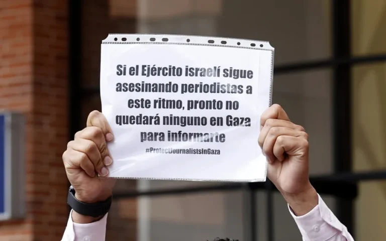 cartel gaza periodista