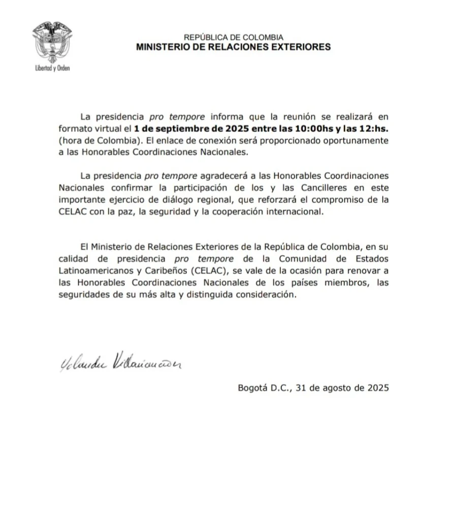 CELAC convoca reunión de urgencia ante despliegue militar de EE.UU. en el Caribe 3 colombia2