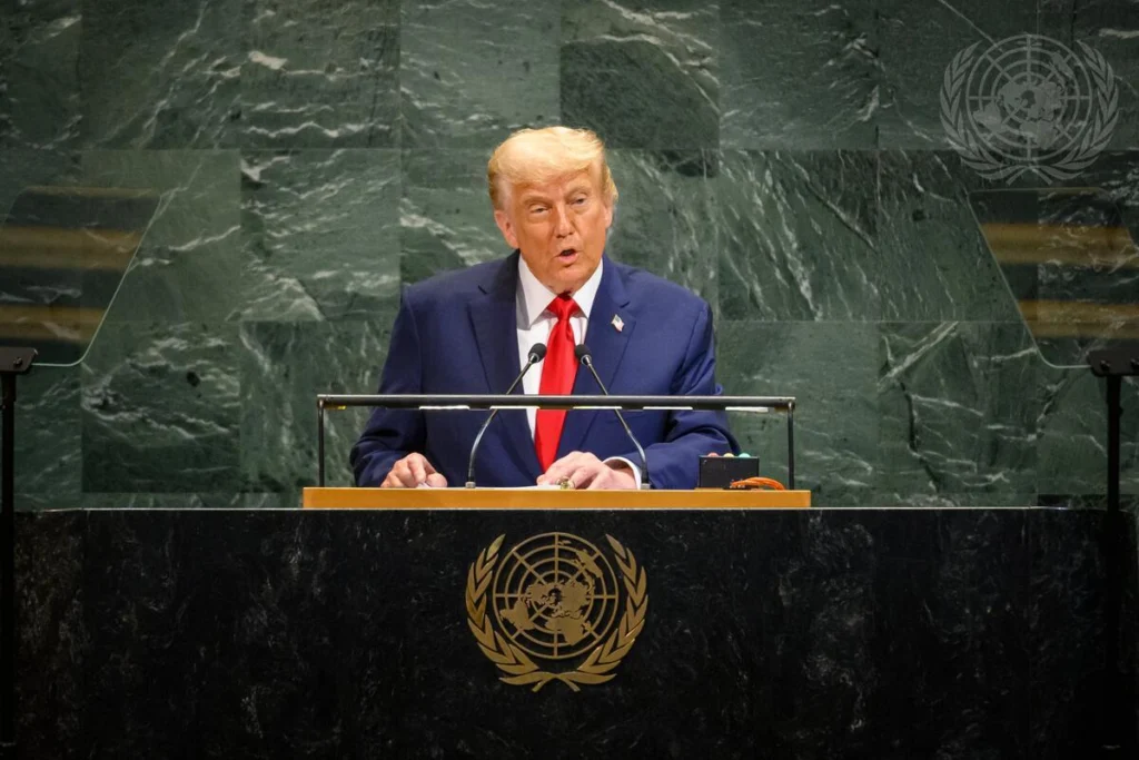 Trump ante la Asamblea de las Naciones Unidas. Foto: ONU