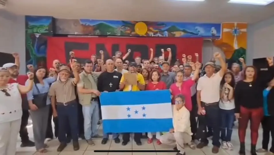 Frente Nacional de Resistencia Popular convoca plantón contra fraude electoral en Honduras