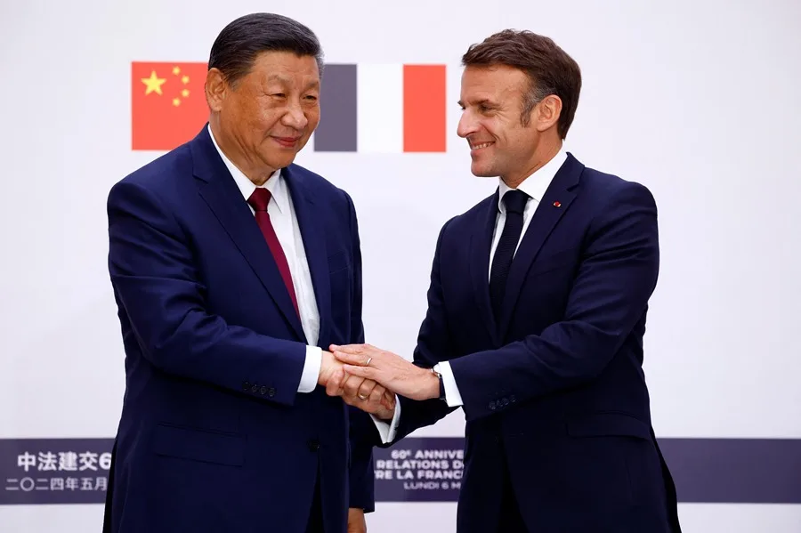 desequilibrios comerciales y ucrania en la agenda de la cuarta visita de macron a china