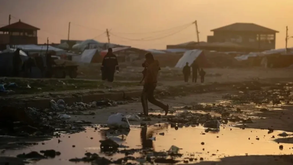 desplazados sur gaza invierno