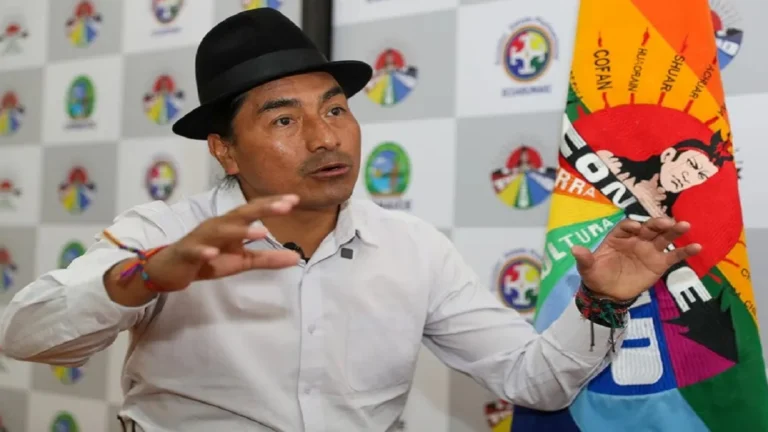 ecuador lider indigena leonidas iza foto efe
