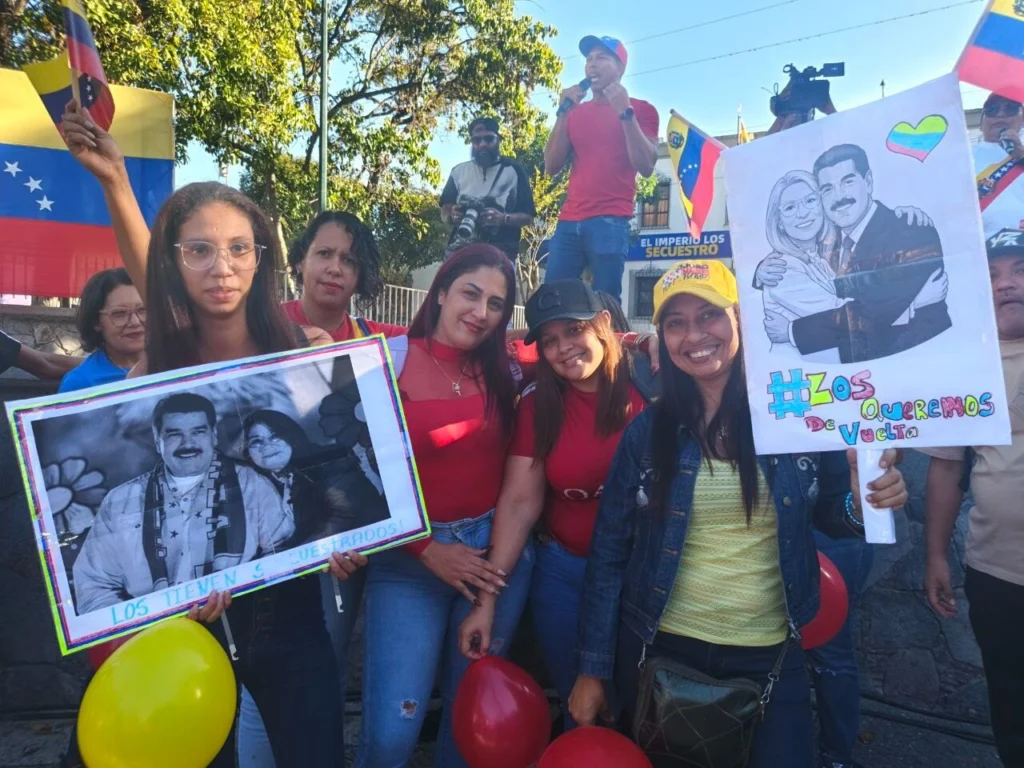 En imágenes: Venezuela mantiene movilización por liberación de presidente Maduro y Cilia Flores 8 ja6