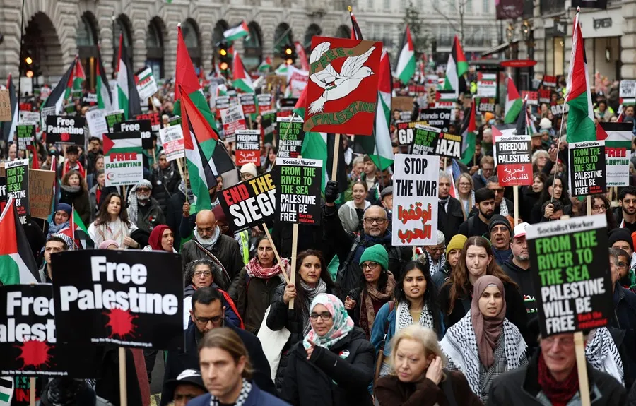 manifestacion palestina londres
