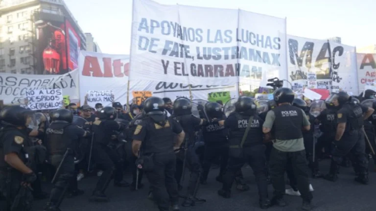 argentina protestas reforma laboral represion foto la izquierda diario