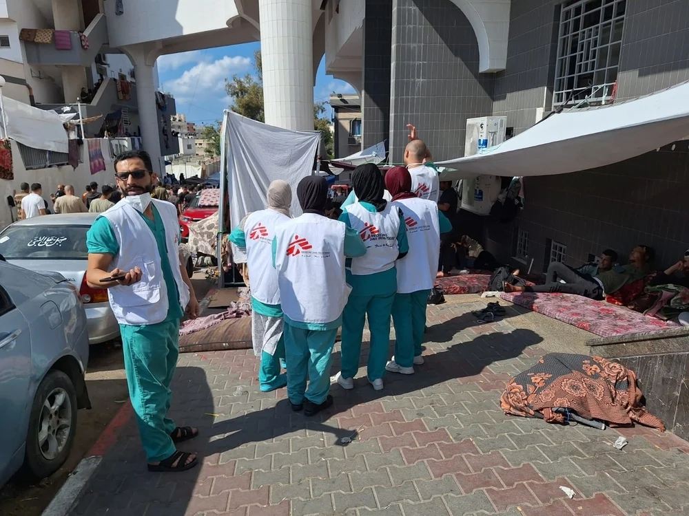 equipo msf en hospital al shifa gaza