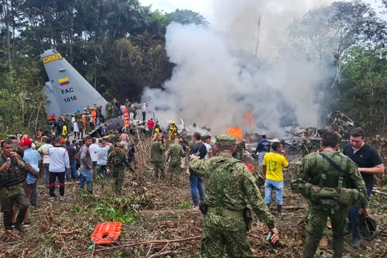 colombia accidente avion militar foto efe