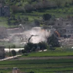 israel libano excavadoras