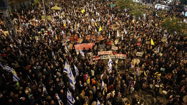 manifestacion israel rehenes efe