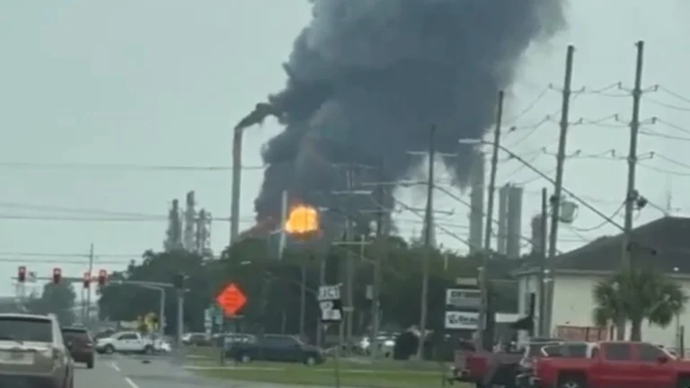 En video explosión de refinería de Chalmette en las afueras de Nueva Orleans: activan alerta por humo químico En video explosión de refinería de Chalmette en las afueras de Nueva Orleans: activan alerta por humo químico