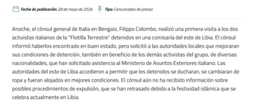 Argentina: protestas por liberación de activistas retenidos en misión humanitaria rumbo a Gaza 2 captura de pantalla 2026 05 29 142557.jpg