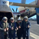 milei en portaaviones uss nimitz 1