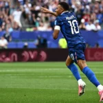 gol 1 francia mbappe celebra