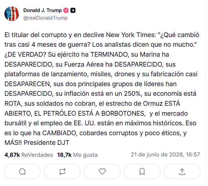 Trump arremete contra NYT por críticas a guerra contra Irán 2 image 3.png