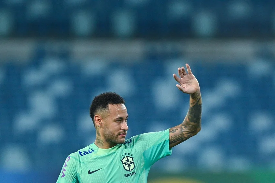 neymar entrenamiento brasil