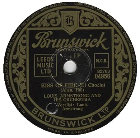 Besos de Fuego (El Choclo) y el Derecho de Autor 3 2 grabacion de louis armstrong 1.jpg