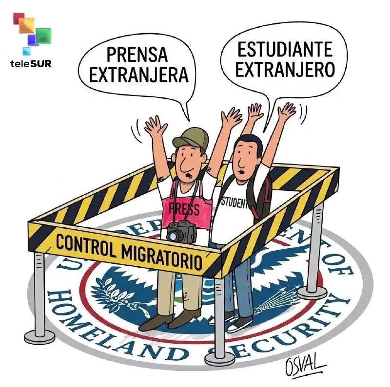 caricatura eeuu controles prensa