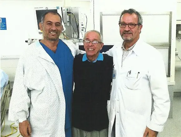 gerone felix y jorge en la unidad intensiva del hospital cuando el paciente ya estaba curado foto jorge perez ipk.jpg