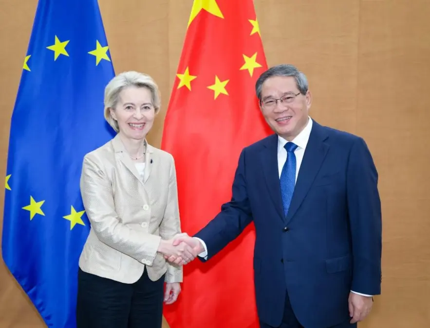 li qiang y ursula von der meyen foto