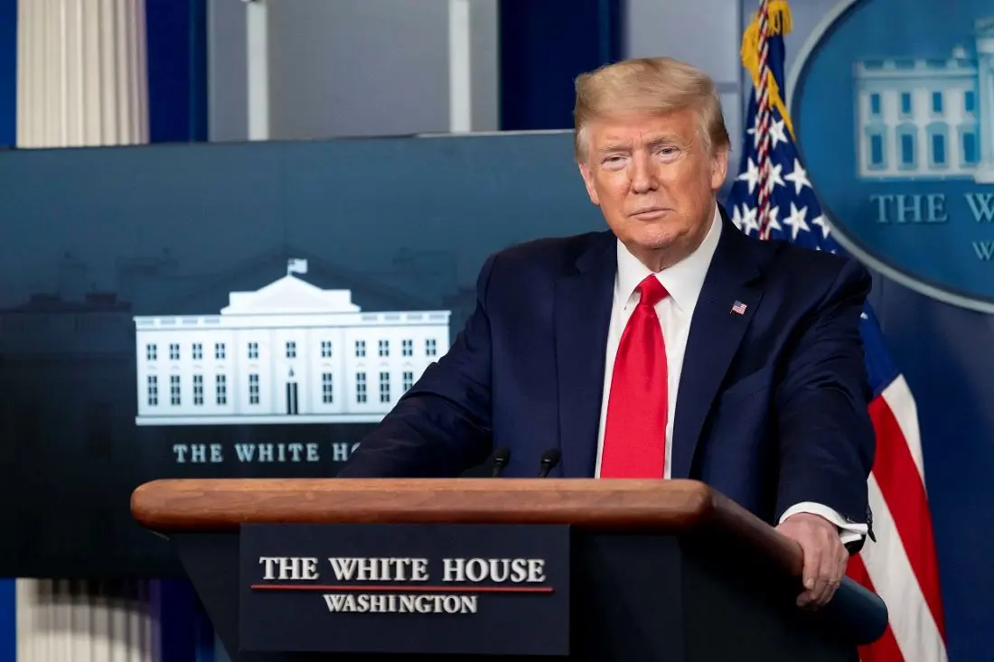 then us president donald trump coronavirus provides a covid 19 update briefing on wednesday 8 april 2020 photo official white house photo by d myles cullen.jpg