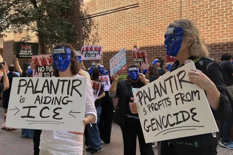 palantir protestas