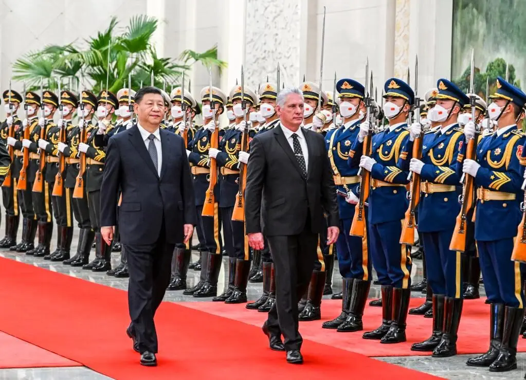 xi jinping y miguel diaz canel foto