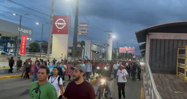 honduras protestas politicas neoliberales