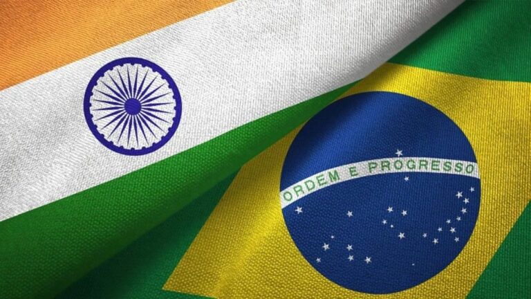 india brasil banderas