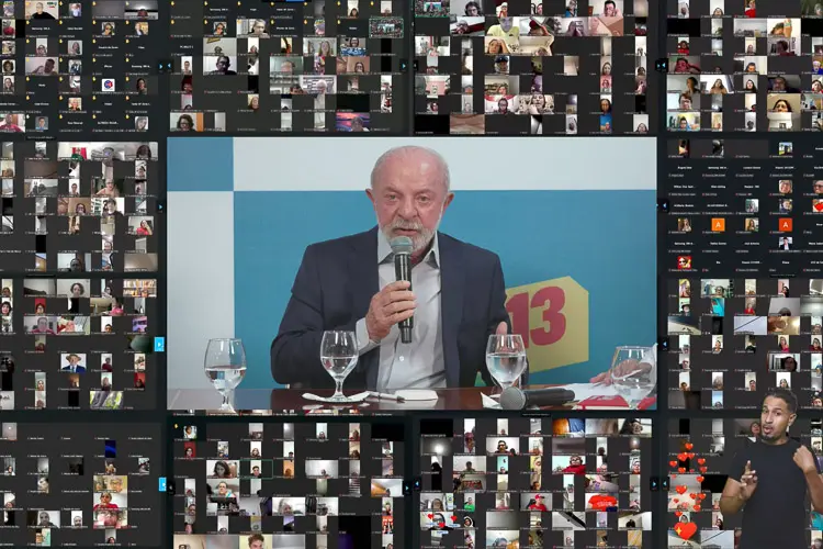 Lula en movilización nacional del PT: "Crear una máquina poderosa contra las mentiras en Brasil" 2 lula live redes 13sept pt.jpg