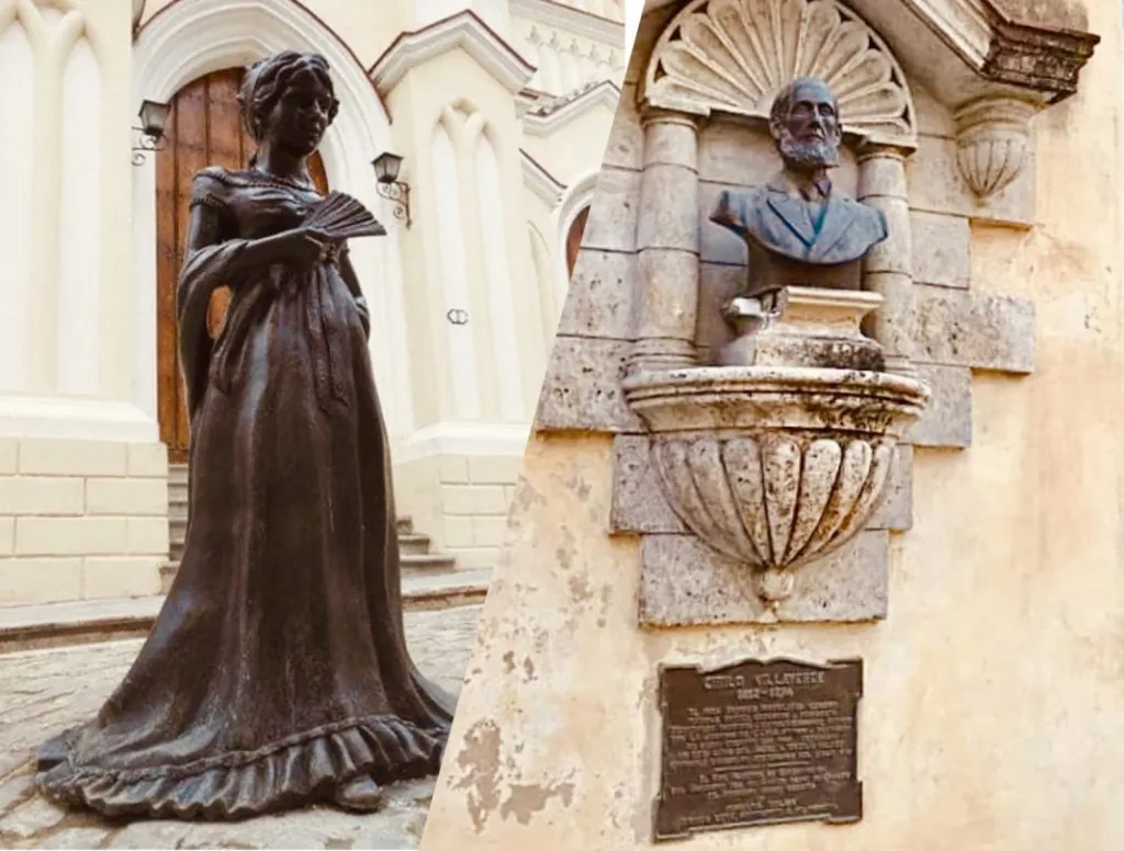 portada no muy lejos de cecilia en la plazuela del angelen la habana vieja se ubica desde el ano 1946 un busto de cirilo villaverde