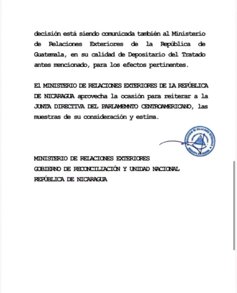 Nicaragua sale del Parlamento Centroamericano 3 image 8 2