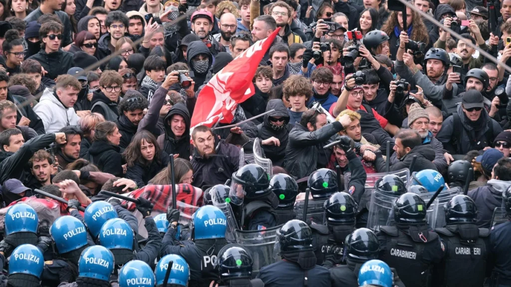 Protestas en Francia, España, Italia y Portugal: del costo de la vida y vivienda a educación y gasto militar 6 italia protestas 24oct26 4
