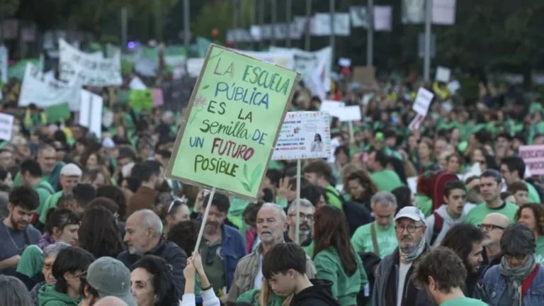 madrid huelga educacion