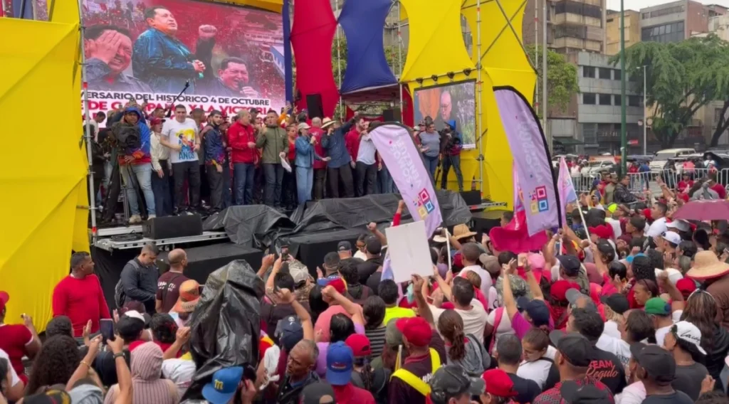En imágenes: venezolanos conmemoran victoria de 2012 y ratifican legado de Chávez 10 marcha chavez caracas 7oct2026 9